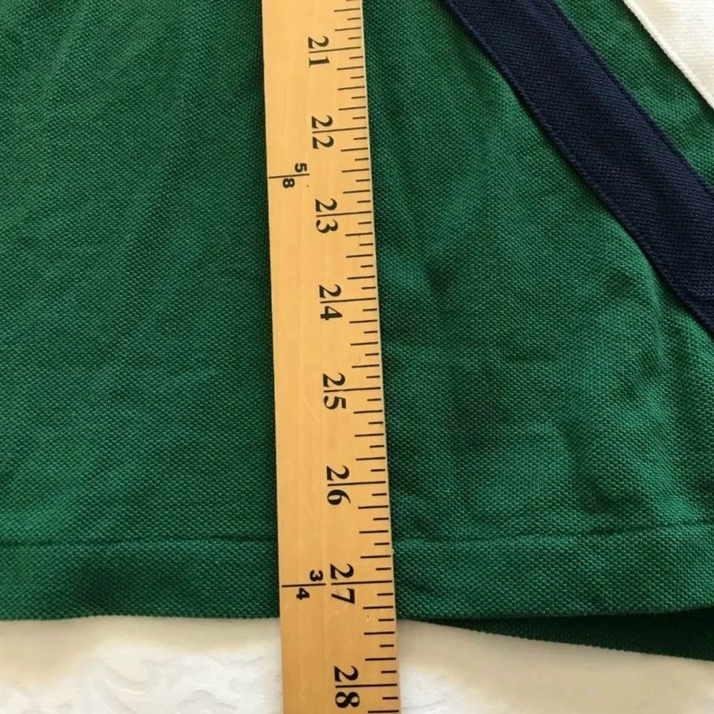 Green Polo Long Sleeve Shirt with Embroidered Logo - Picture 4 of 4